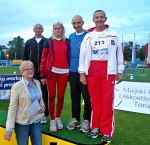 Stanisław Wiącek na podium Memoriału im. G. Duneckiego