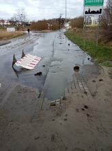 Utrudnienia drogowe w Sianożętach