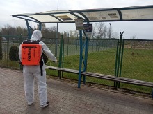 Kolejna dezynfekcja przystanków autobusowych