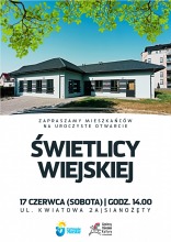 Zapraszamy na otwarcie świetlicy w Sianożętach