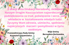 Życzenia z okazji Dnia Edukacji Narodowej