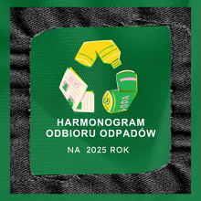 Harmonogram odbioru odpadów na rok 2025