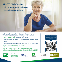 RENTA WDOWIA,  czyli łączenie renty rodzinnej z innymi świadczeniami