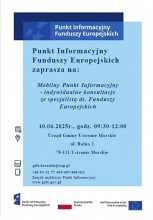 Mobilny Punkt Informacyjny - indywidualne konsultacje ze specjalistą ds. Funduszy Europejskich