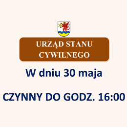 Wydłużony czas pracy ewidencji ludności w dniu 30 maja (piątek)