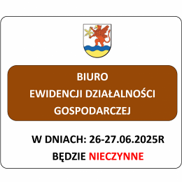 Nieczynne Biuro Ewidencji Działalności Gospodarczej