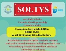 Zebranie wiejskie w Ustroniu Morskim