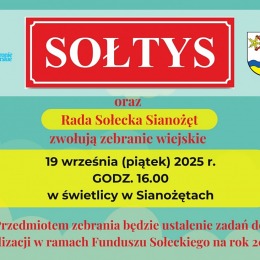 Zebranie wiejskie w Sianożętach