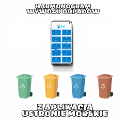 Harmonogram wywozu odpadów z aplikacją "Ustronie Morskie"