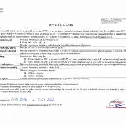 Informacja o wywieszeniu wykazu Nr 4/2026