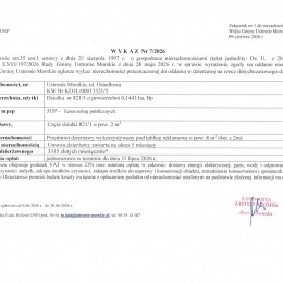 Informacja o wywieszeniu wykazu Nr 7/2026