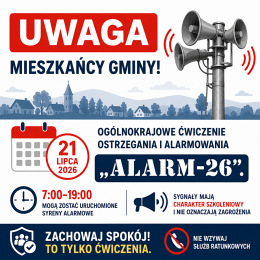 Uwaga! 21 lipca zabrzmią syreny.