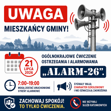 Uwaga! 21 lipca zabrzmią syreny.